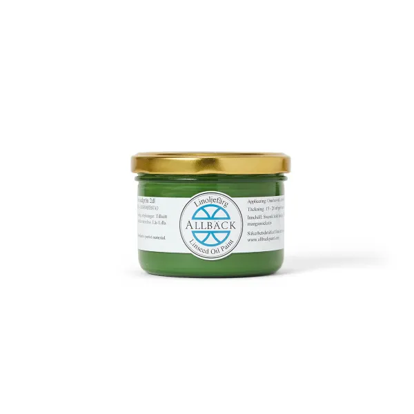 Chrome Oxide Green — Allback Linseed Oil Paint in the tin