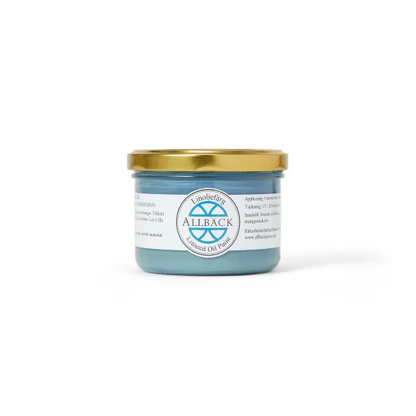 Linseed Blue — Allback Linseed Oil Paint in the tin