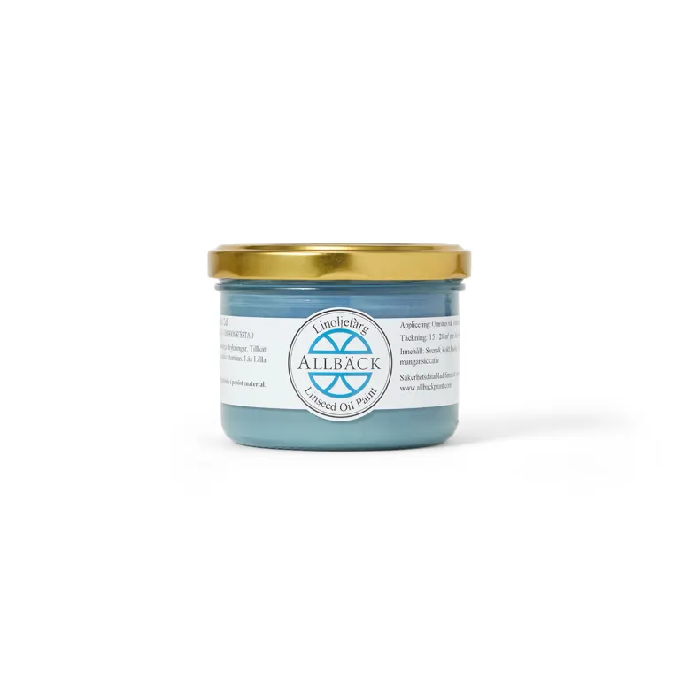 Linseed Blue — Allback Linseed Oil Paint in the tin