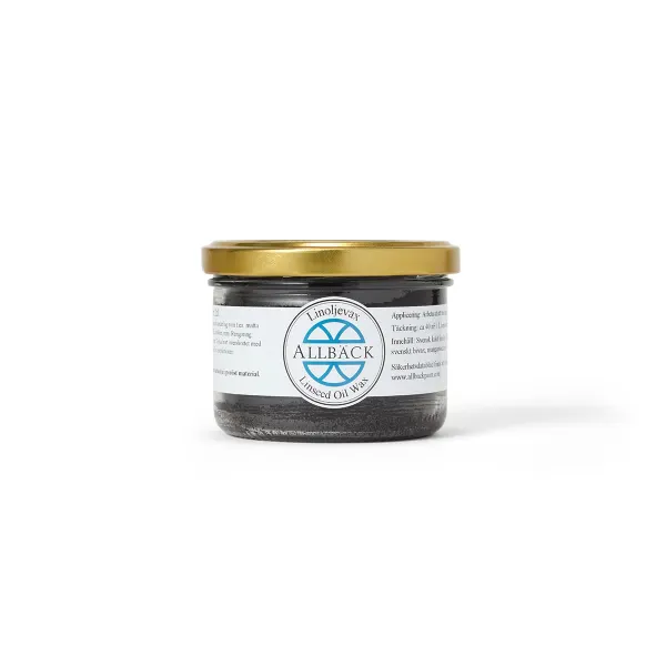 Black — Allback Linseed Oil Wax in the tin