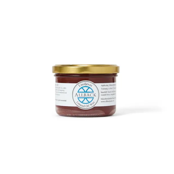 Mahogony — Allback Linseed Oil Wax in the tin