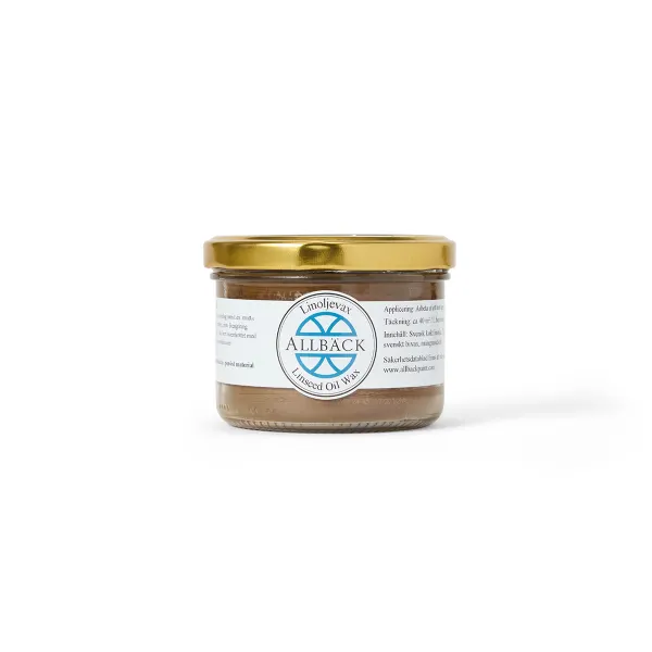 Oak — Allback Linseed Oil Wax in the tin