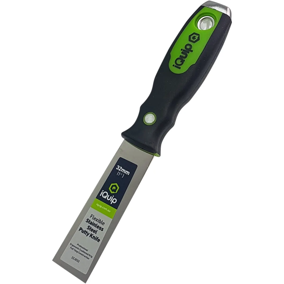iQuip S/S Flexible Putty Knife Ergonomic Handle 32mm iQuip S/S Flexible Putty Knife Ergonomic Handle 32mm