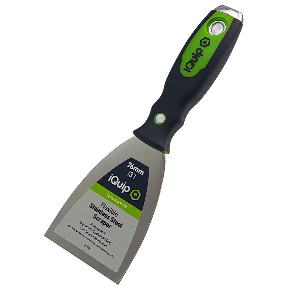 iQuip S/S Flexible Scraper Ergonomic Handle 76mm iQuip S/S Flexible Scraper Ergonomic Handle 76mm