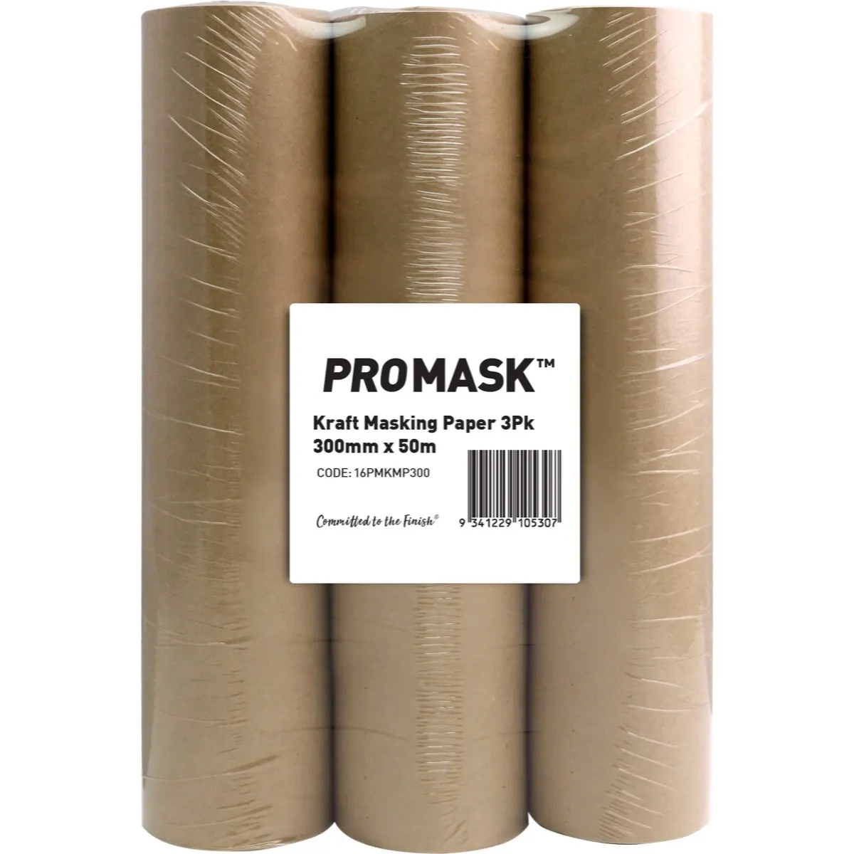 iQuip Promask Kraft Masking Paper 144mm x 50m 3 Pack iQuip Promask Kraft Masking Paper 144mm x 50m 3 Pack